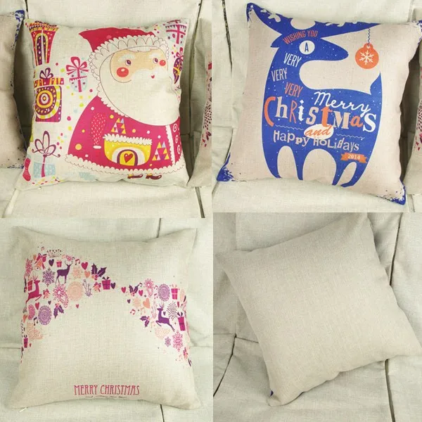 

YONTREE 1pc 42*42CM Christmas Theme Throw Pillow Case Decorative Pillow Cover