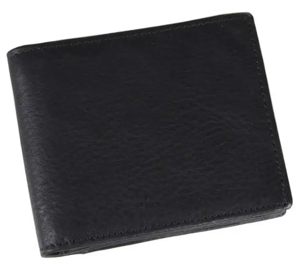 LOVMAXI новые кошельки из зернистой коровьей кожи, повседневный коричневый вместительный бумажник, Многофункциональные Короткие дизайнерские кошельки - Цвет: Black wallet