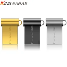 Usb флеш-накопитель 64 ГБ, супер мини Usb накопитель 128 ГБ, флеш-накопитель 16 ГБ, 8 ГБ, 4 Гб, карта памяти Usb 3,0, металлическая Флешка 32 Гб, бесплатный логотип на заказ