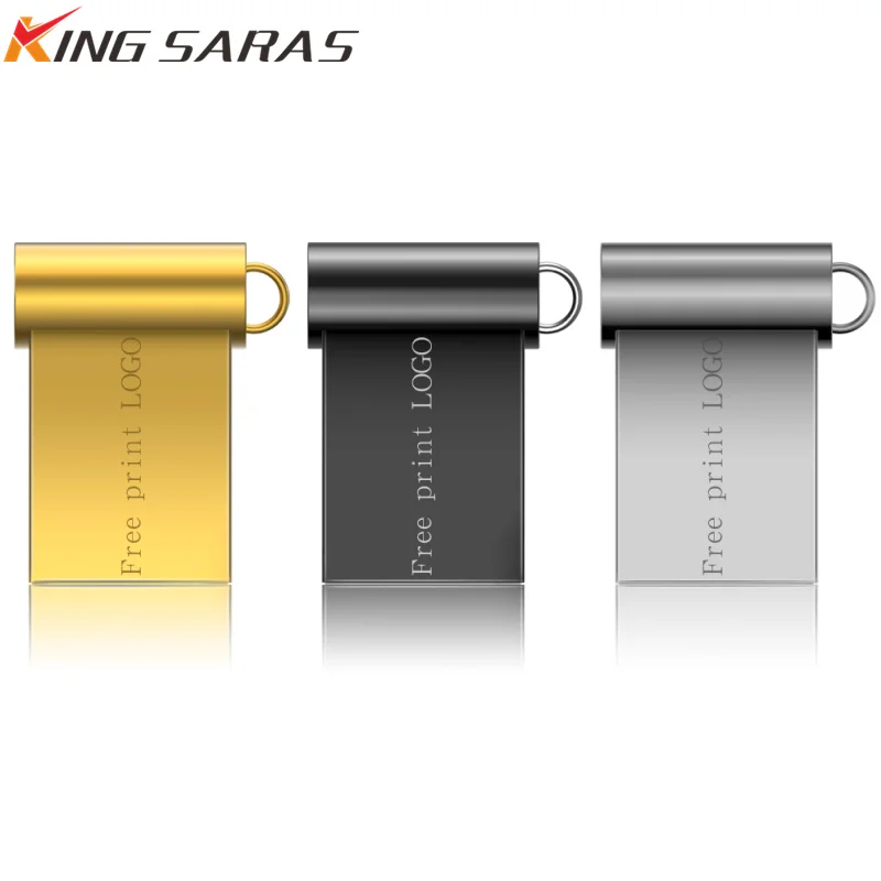 Usb флэш-накопитель 64 gb Супер мини-usb Stick 128 gb Pen Drive 16 gb 8 gb 4 gb Memory Stick Usb 3,0 Металл флешки 32 gb Бесплатный Пользовательский логотип