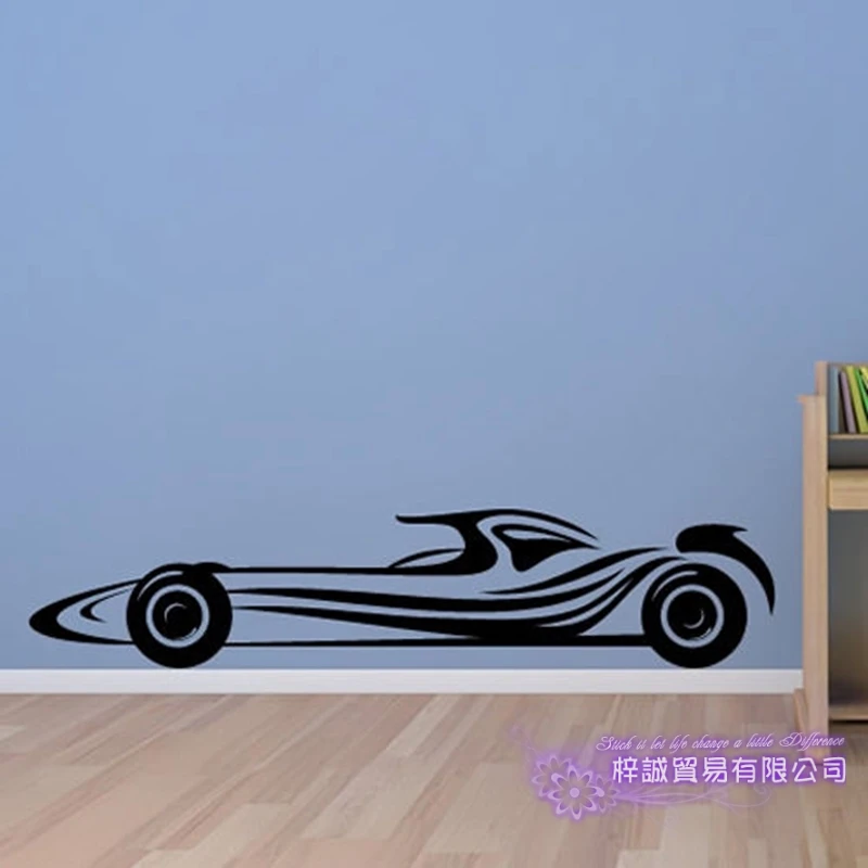 F1 Car Sticker Vehicle Decal Formula racing Cars Posters Vinyl Wall Decals Pegatina  Decor Mural Car Sticker