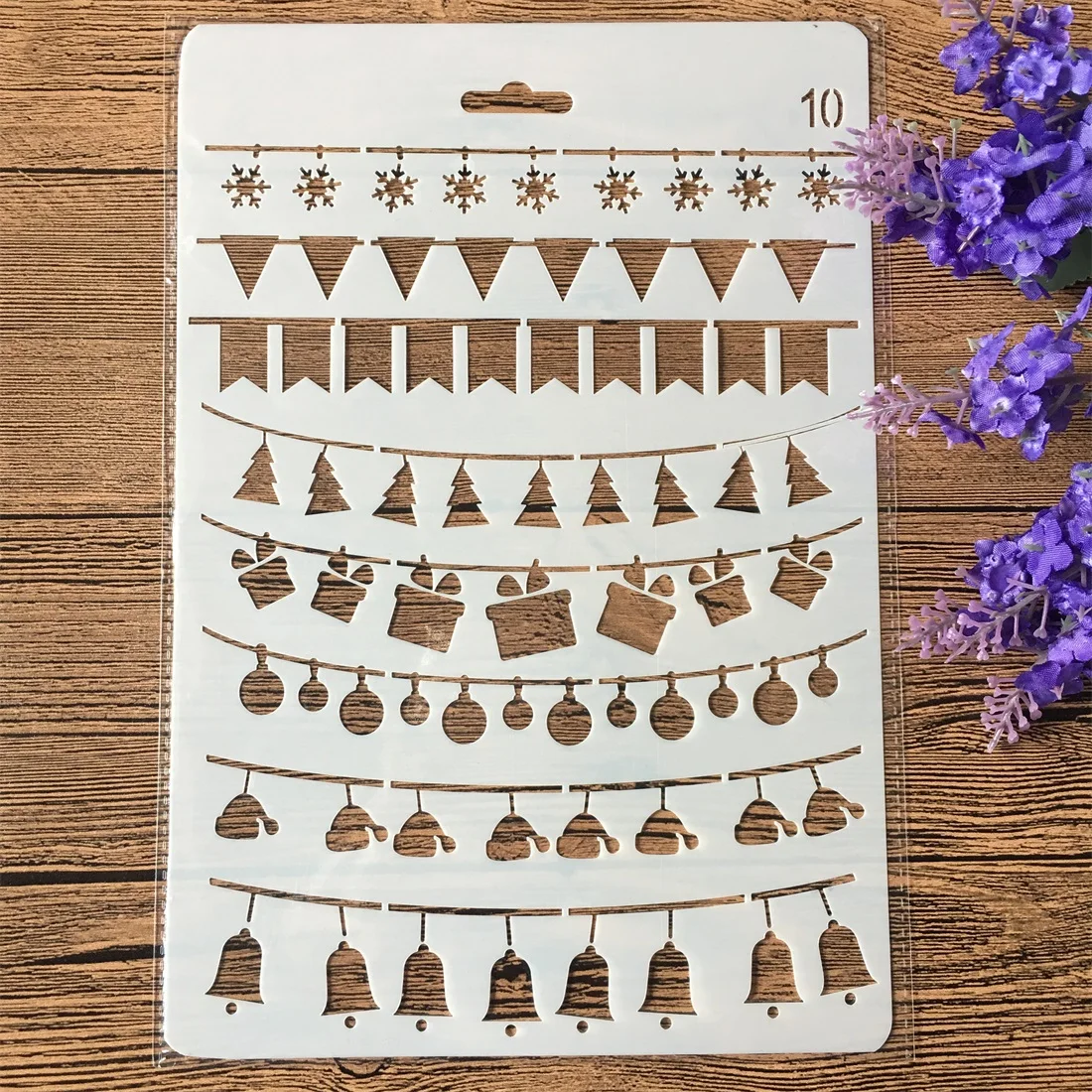 1 шт. 26 флаги 300 см Merry Christmas DIY ремесло Layering трафареты настенная краска скрапбук