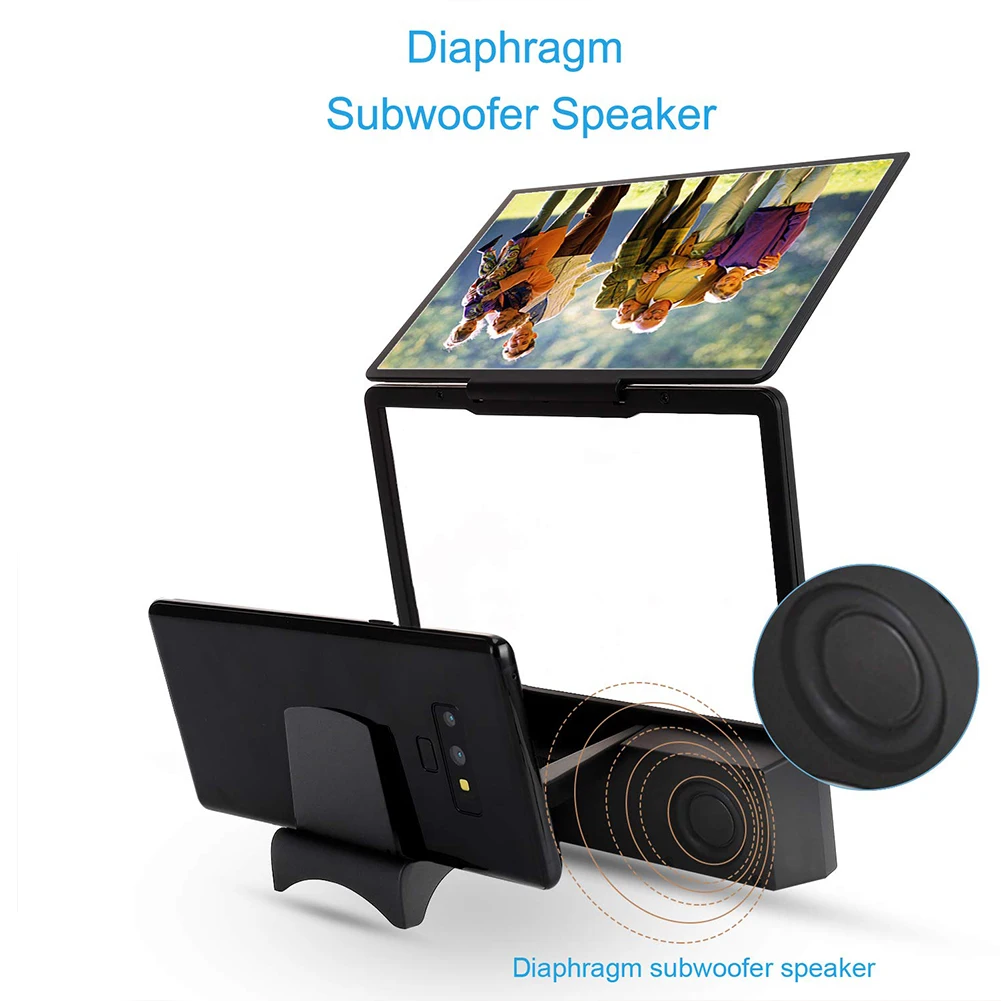 

Display Projector Foldable Desktop Enlarged Stand Bracket Holder Home With Speaker Amplifier Screen Magnifier 3D HD Mobile Phone