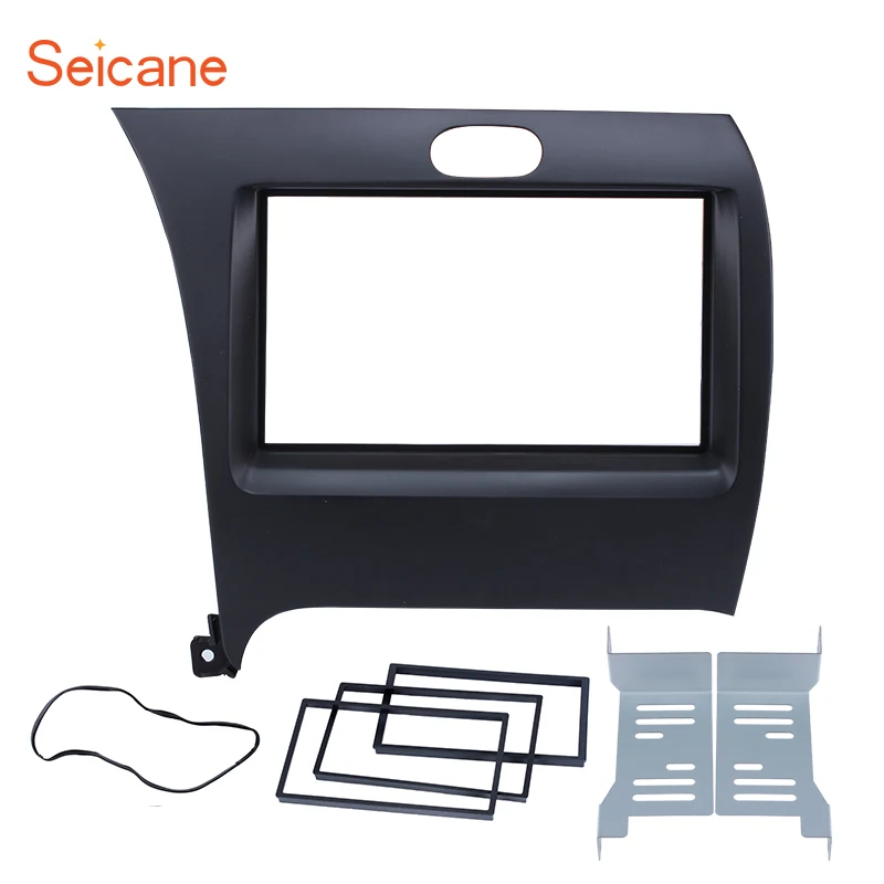 

Seicane Double Din Left Hand Drive Car Radio Stereo DVD Player Install Frame for KIA K3/ Forte/ Shuma Surrounded Trim Panel Kit