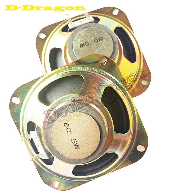 

Free shipping 2PCS/lot Square 4 inch 8ohm 5W speaker Loudspeaker for arcade game machine accessory