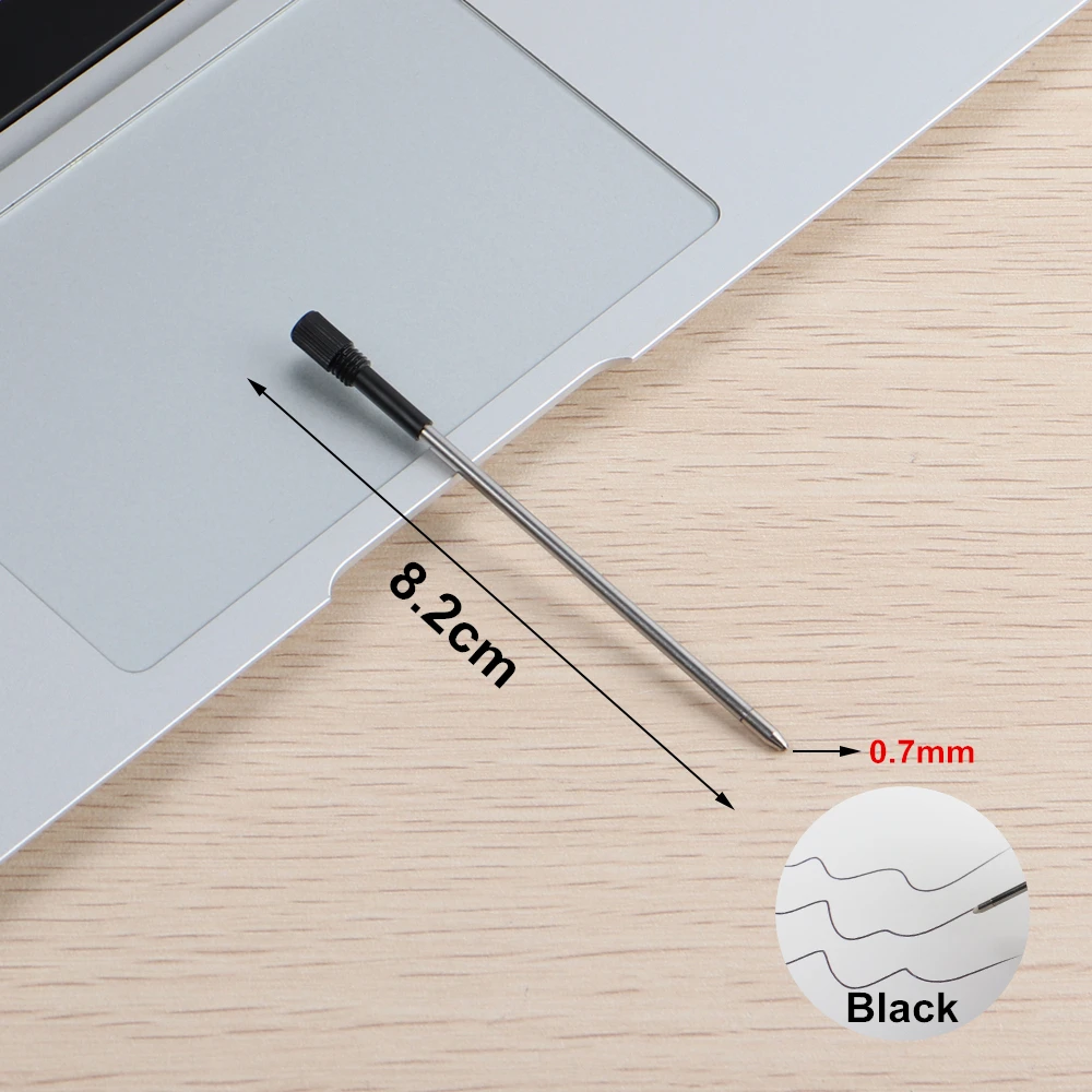 20 PCS/LOT Wholesale Ballpoint Pen Refill 0.7mm Length 8.2cm Short Blue And Black Ink Refill 82mm Replacement Pens For School 2