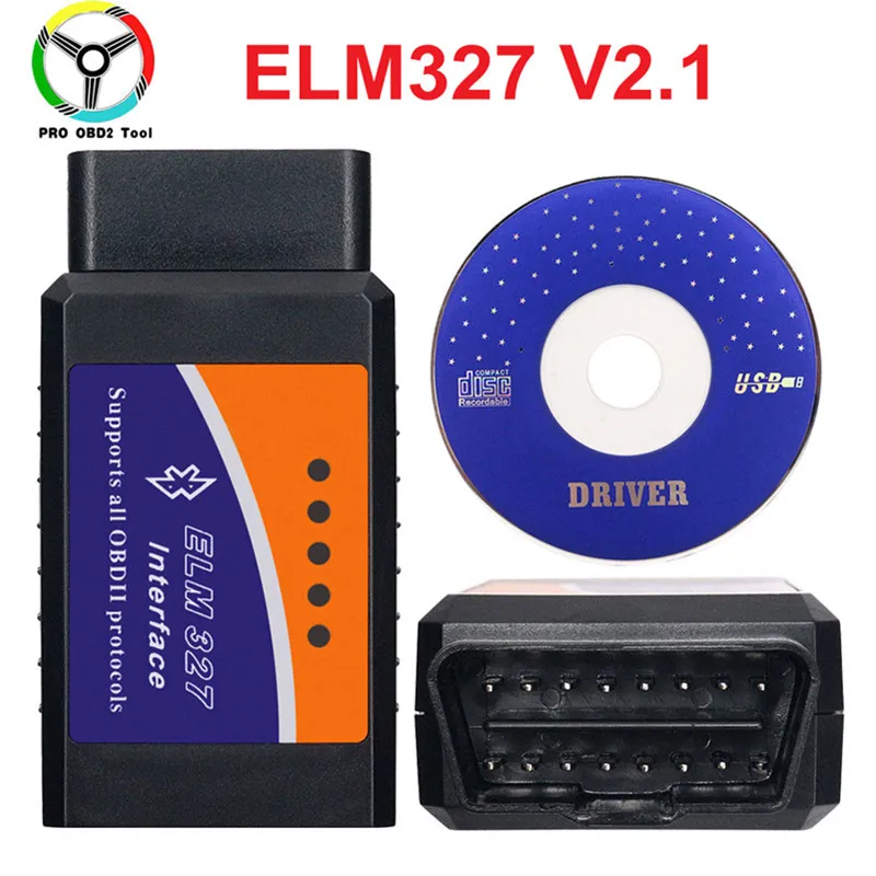 Автомобильный детектор диагностический инструмент Супер Мини ELM327 OBD2 V2.1 Bluetooth считыватель кода сканер OBD II Bluetooth адаптер инструменты - Цвет: Цвет: желтый