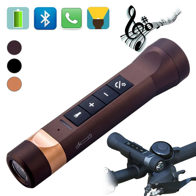 

2018 New Outdoor Sport 4in1 Multi-Function Bluetooth Speaker Flashlight Power Bank Speaker Handsfree Mic For Sport Bike BF1