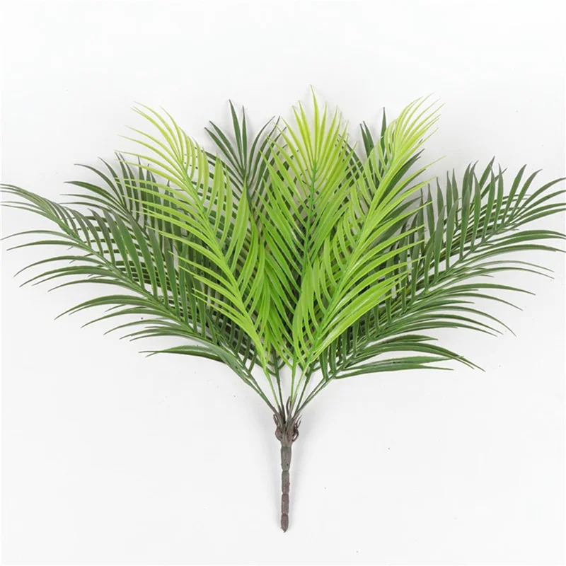 

Large Artificial Plants 1 Bouquet Artificial Plastic Fake Plant Green Sago Cycas Leaves Garden Home Decoration Fake Grass Plant