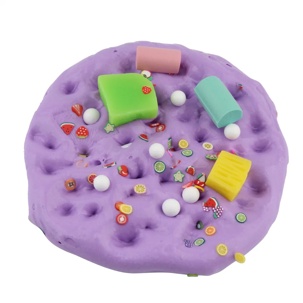 Пышная пена Slime глиняные игрушки DIY свет Мягкий хлопок фрукты облако Slime Антистресс игрушка для снятия стресса, осадка детские игрушки для детей k319
