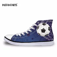 INSTANTARTS Горячие Для мужчин; Высокая парусиновая обувь для хип-хопа Прохладный Бал с принтом обувь на плоской подошве для мужчин Для мужчин классический Вулканизированная обувь Мальчики тапки обуви
