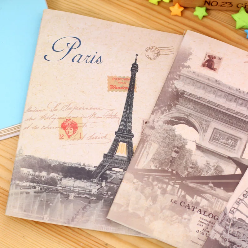 

PARIS Series 32K Simplicity A5 Notebook Diary Notepad Schedule Notes Soft Cute 1 Pieces