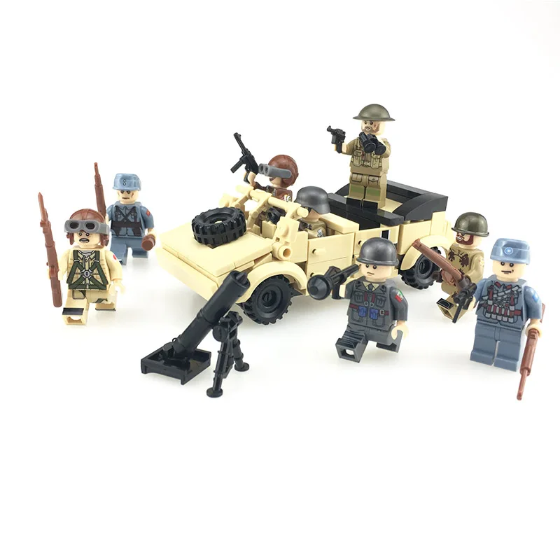 

8PCS Weltkrieg 2 Eight nation special forces soldier weapons figure building blocks toys for children LegoINGlys Military toys