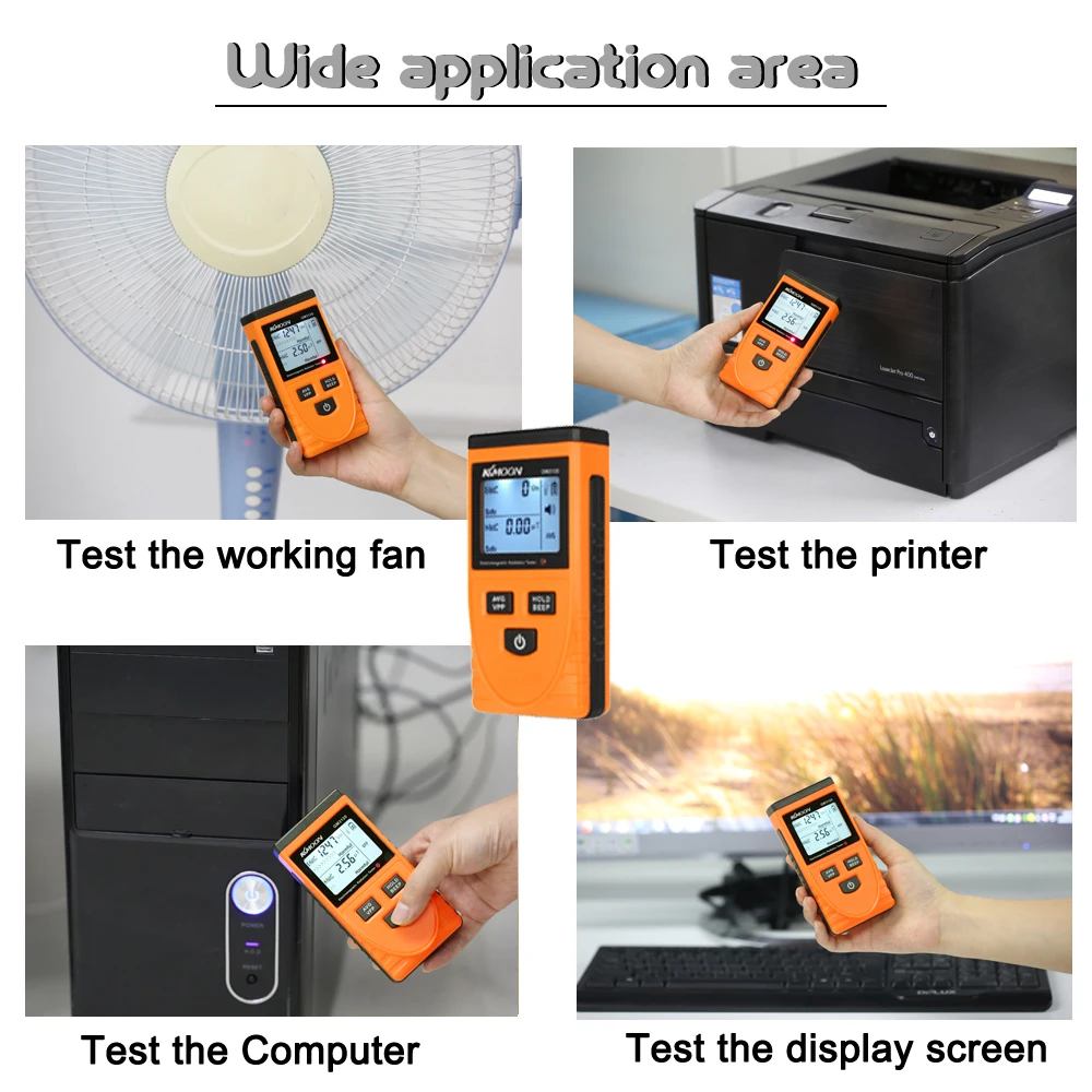 QWERTOUR Digital Radiation Detector Meter Dosimeter Tester Counter with Temperature Display QWERTOUR Digital Radiation Detector Meter Dosimeter Tester Counter with Temperature Display