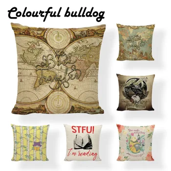 

World Map Designs Jesus Pillowcases Decorative Pillow Case For Bedding Room Seat Book Cotton Linen & Cotton Polyester Pillowcase