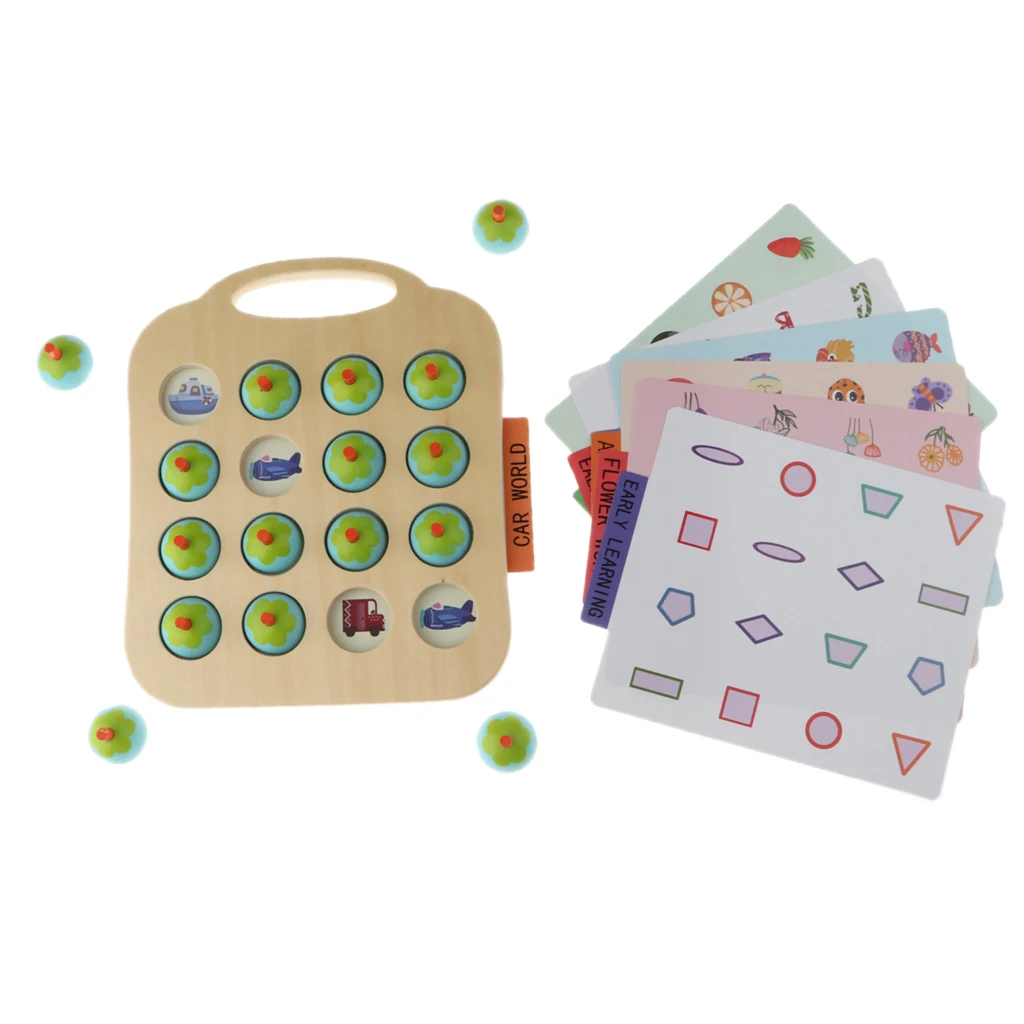 Wooden Memory Game Early Education Interactive Toys Children's Intellectual Development Training Kids Fun Board Games