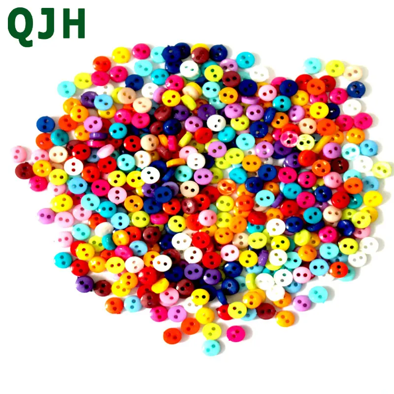 

1000Pcs/lot Small Size Sewing Button Sewing Accessories Plastic Buttons for Garment DIY Scrapbooking Knopf Buttons