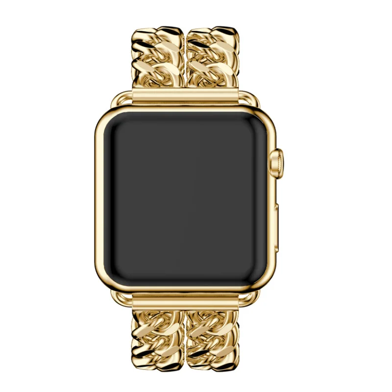 Цепь Стиль женские ремешок для наручных часов, герои в масках, для Apple Watch iWatch 4/3/2/1, с металлической пряжкой, безопасный для наручных часов Apple Watch, версии Reloj 38 мм 42 мм