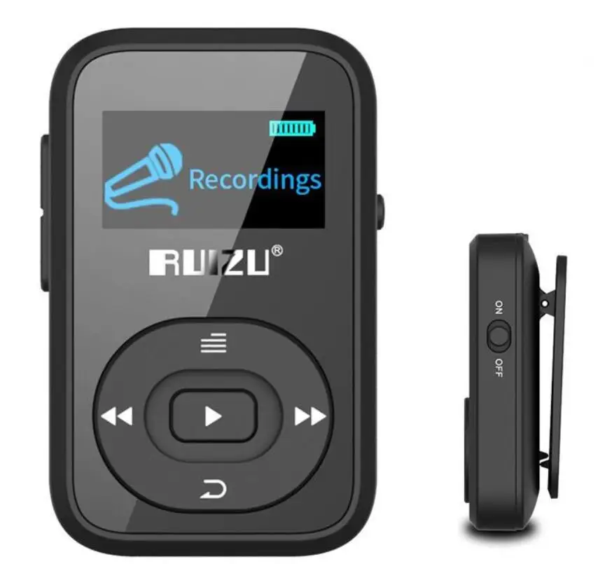 

RUIZU X26 Sport Bluetooth MP3 music player Recorder FM Radio Supprot SD Card Clip Bluetooth MP3 player 8GB ruizx02 ruizux06