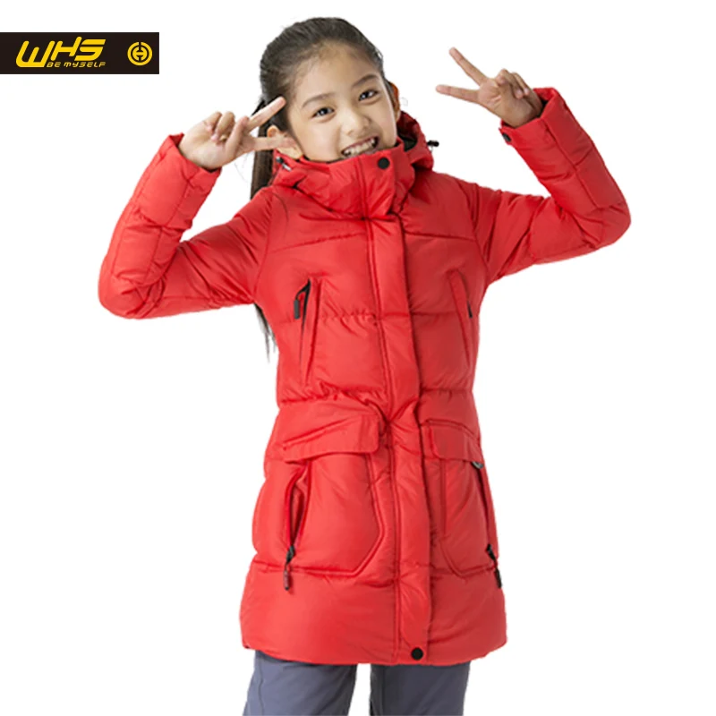 

WHS New brand Girl cotton jacket in winter teenager thick coat kids warm parkas windproof jackets girls breathable clothes