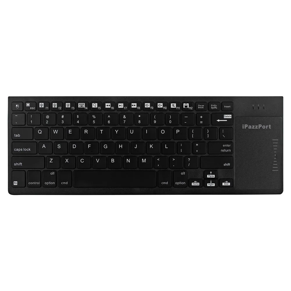 IPazzPort КП-810-35btt Полная qwerty bluetooth Multi-Media Подсветка клавиатура с Мышь сенсорная