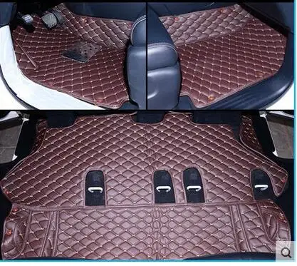 Best качество! Специальные коврики для Infiniti QX80 8 мест-2013 прочный водонепроницаемый ковры для QX80
