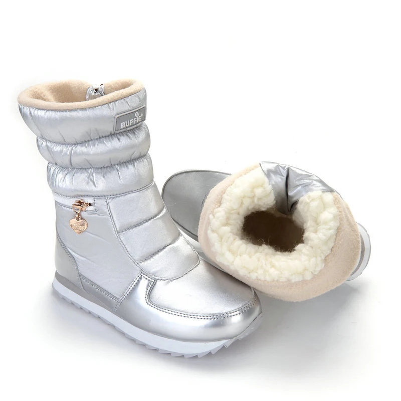 Skup BeckyWalk 2018 nowych kobiet śnieg buty antypoślizgowe wodoodporne połowy łydki buty zimowe kobieta zagęścić bawełny wyściełane buty damskie WSH3097