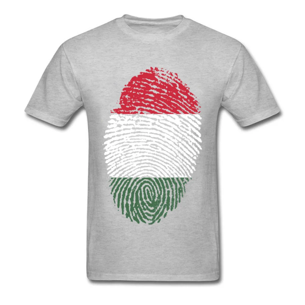 Hungary Flag Fingerprint_grey