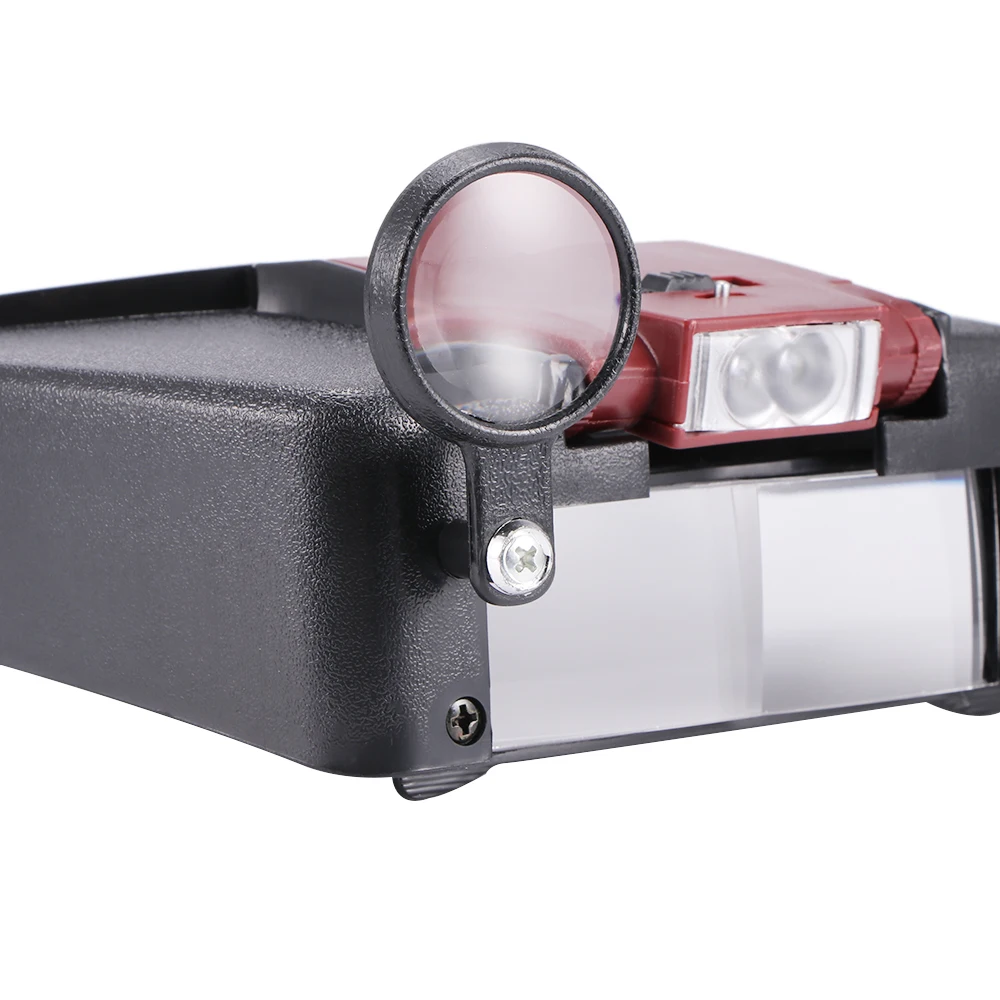 1.5X 3X 6.5X 8X Лупа с подсветкой микроскоп увеличительное стекло помощь для чтения лупа инструмент для ремонта ювелирных изделий со светодиодными лампами