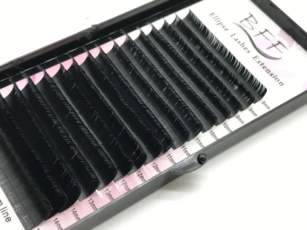 BFF Brand 16 Row Ellipse Flat False Eyelash Extension 0.15/0.2 mix8-15mm Soft Tasteful High-quality Individual Eyelash Extension