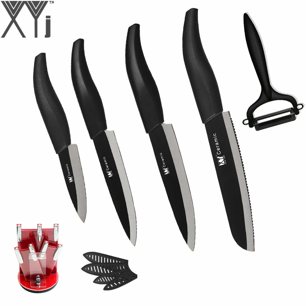 XYj Brand High End Kitchen Knife ABS+TPR Handle 3 4 5 6 Inch Bread