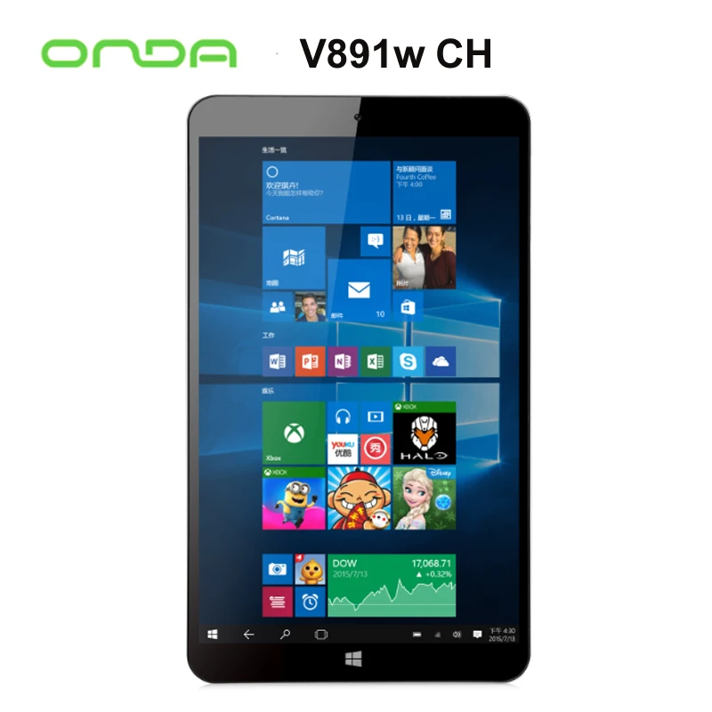  Dual os Onda V891w CH 8.9" Z8300 Quad Core Windows 10 + Android 5.1 Dual OS 2GB + 32GB PC Tablet 