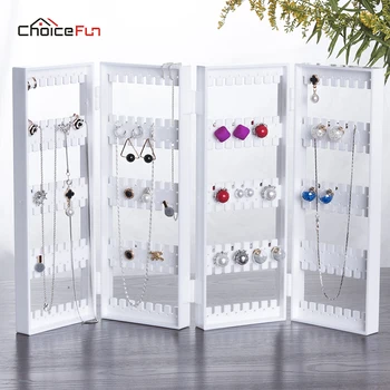 

CHOICE FUN White Jewelry Display Jewelry Organizer Earring Organizer Acrylic Jewelry Organizer Holder