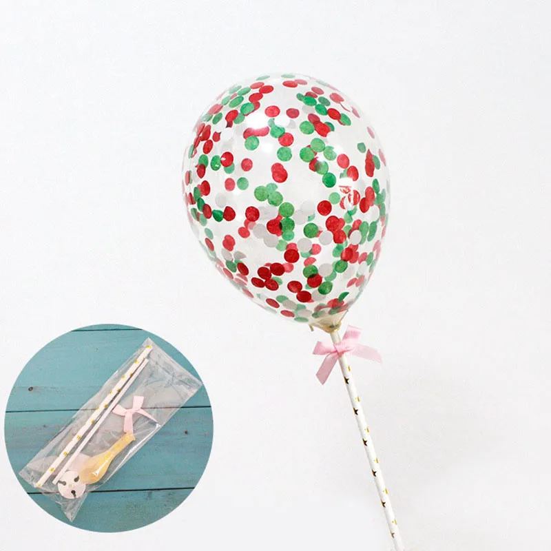 1 Набор «С Днем Рождения» вечерние воздушные шары, принадлежности для 5 дюймов воздушный шар "Конфетти" Бумага соломы палка лоток свадебное мероприятие вечерние Декор поставки 8Z