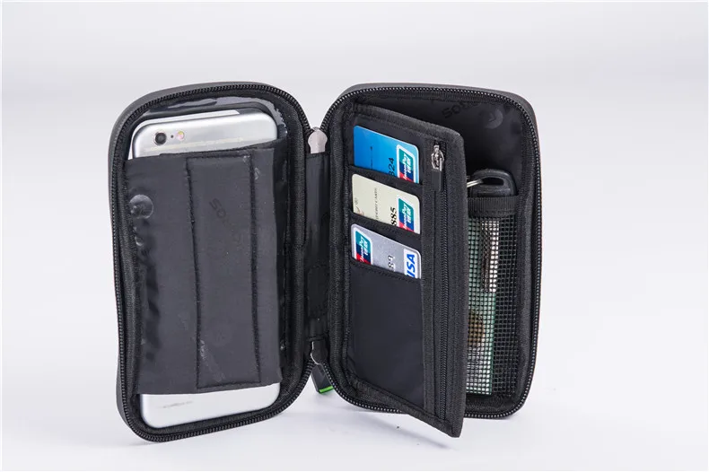 Top ROCKBROS Cycling Front Bag Bike Phone Mount Bicycle Holder Case MTB Handlebar Cradle 360 Degrees Rotatable Phone Bag 6.0 inch 6