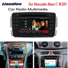 Liandlee 2 din Car Android для Mercedes Benz C W203 2001~ 2004 навигационный GPS радиоприемник Nav Карты CD DVD проигрыватель аудио ТВ HD экран OBD2