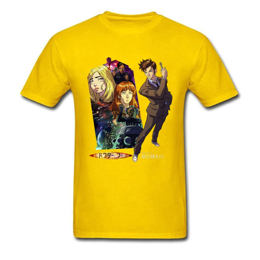 Men Tees doctor tabi no owari 10204 New Arrival Custom T-shirts Cotton Short Sleeve Classic Sweatshirts Crew Neck doctor tabi no owari 10204 yellow