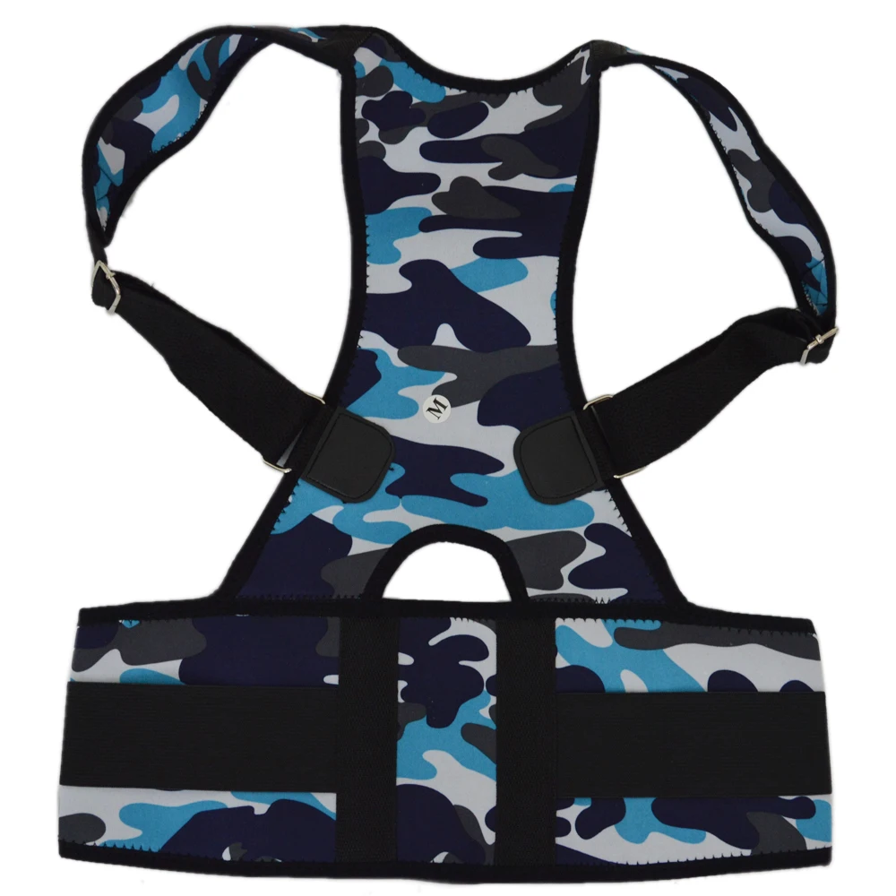 Goedkoop Back Corset Houding Corrector Mannen Vrouwen Camouflage Kleur Schouder Back Brace Riemen Lumbale Vest Release Rugpijn