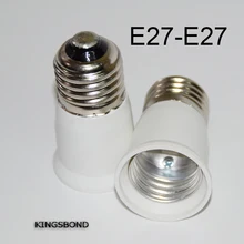 5 шт. E27 к E27 адаптер конвертер База держатель 6 см разъем белый керамики и фарфора для E27 светодиодные лампы лампы