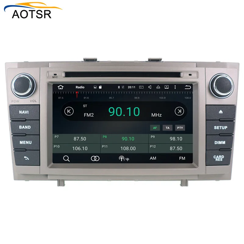 Cheap Android 9.0 Car DVD Stereo Multimedia Head unit For Toyota T27 Avensis 2009-2014 Auto PC Radio GPS Navigation Video Audio 4G RAM 4