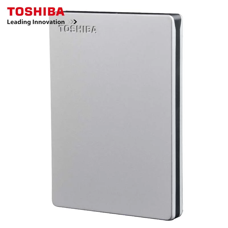 Toshiba тонкий внешний портативный HDD 2 ТБ мобильный жесткий диск 2,5 дюймов USB 3,0 2000 Гб для настольных ПК - Цвет: Sliver