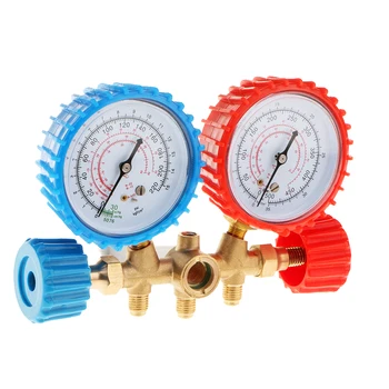 

Air Conditioning R134a R12 R22 R502 A/C Manifold Gauge with Charging Hoses Heater Parts Auto Replacement Parts