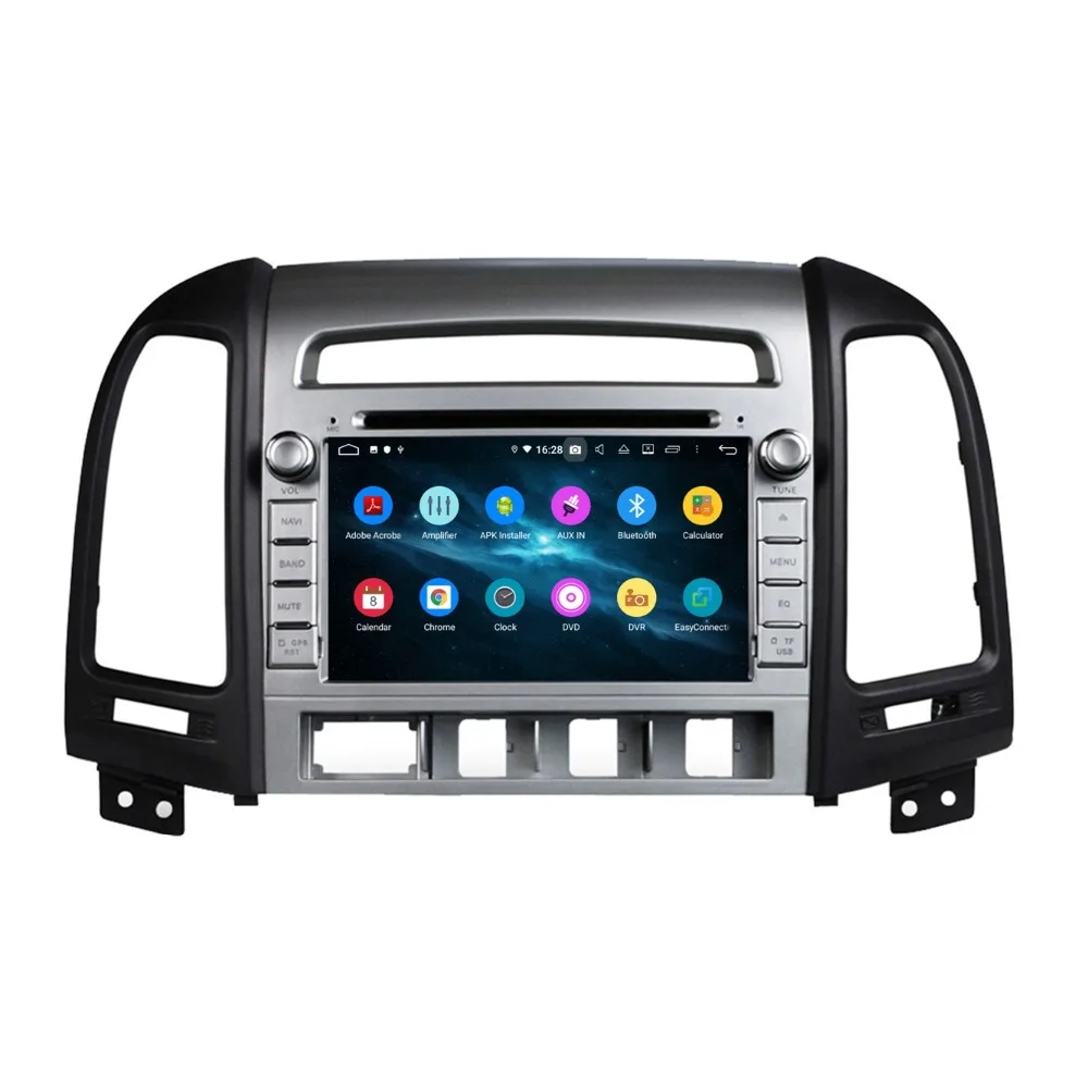 Perfect 4GB RAM Octa Core 7" Android 9.0 Car dvd Player for Hyundai Santa Fe 2006-2012 With Radio GPS Bluetooth WIFI USB DVR Mirror-link 7