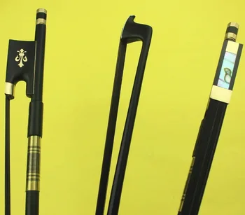 

High quality 4/4 full size Carbon fiber violin bow black horse hair