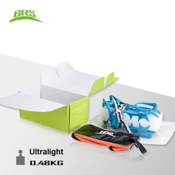 BRS 14 Teeth Claws Snow Crampons Walking Crampon Aluminium Alloy Spike Ice Grippers Mountaineering Climbing Equipment BRS-S3 4