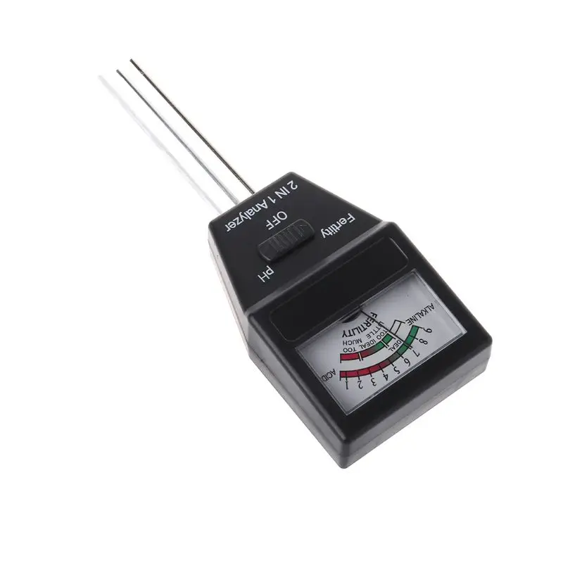 

2 in 1 Soil PH Meter&Fertility Tester Acidity Digital Analyzer For Plant 3 Probe
