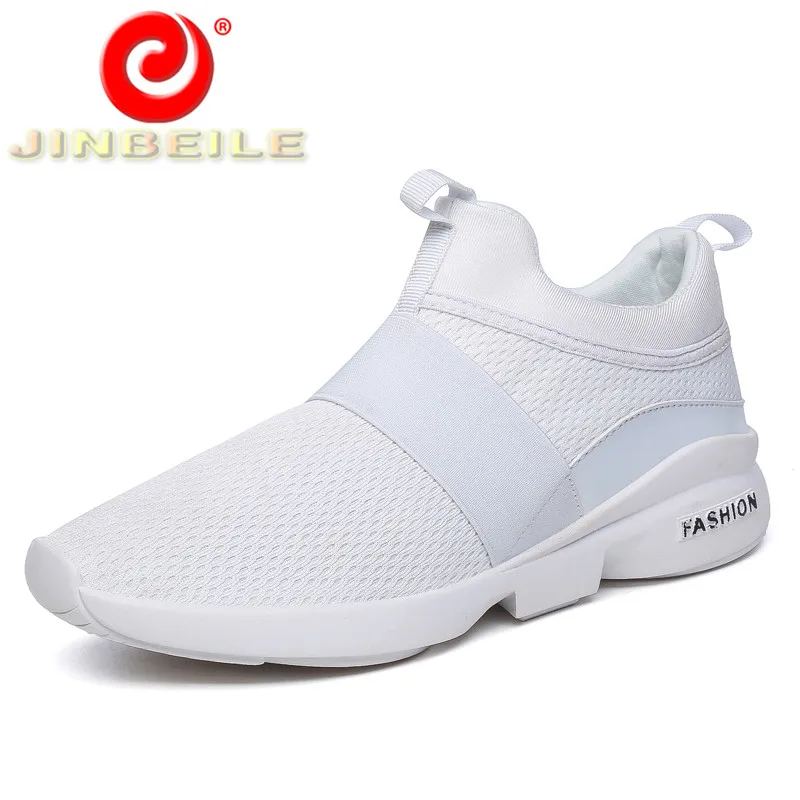JINBEILE одноцветное Slip on мелкой ботинки для бега на плоской подошве Для мужчин