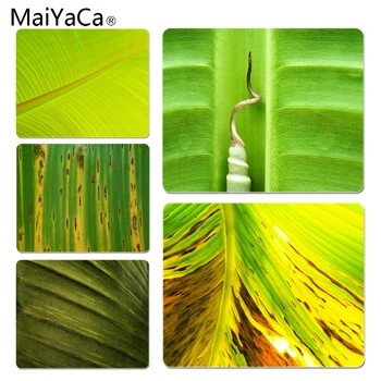 

MaiYaCa Funny Green banana leaf Unique Desktop Pad Game Mousepad Size for 18x22cm 25x29cm Small Mousepad
