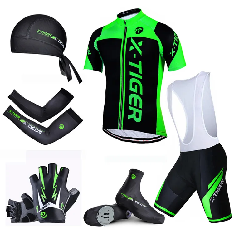X Tiger Summer 6 in 1 Cycling Set ! 100 Polyester Cycling Jerseys Set