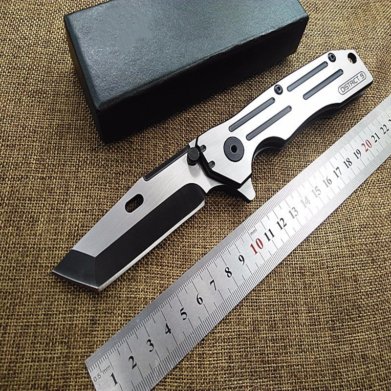 

New tactical folding knife camping hunting survival pocket knife 8cr18mov blade steel handle utility EDC hand tools